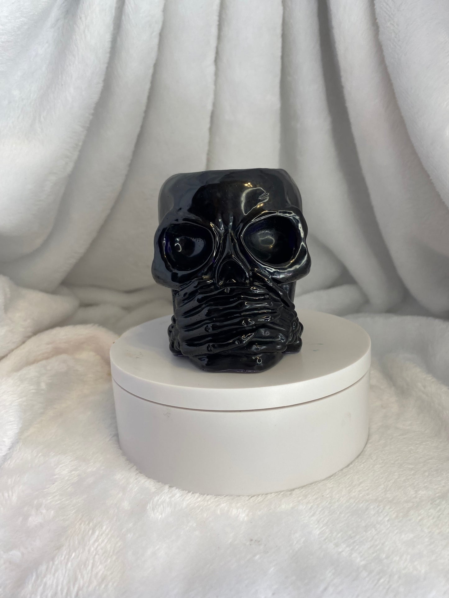 Succulent Hear No Evil, See No Evil, Speak No Evil Skull Holders 3 pc Set