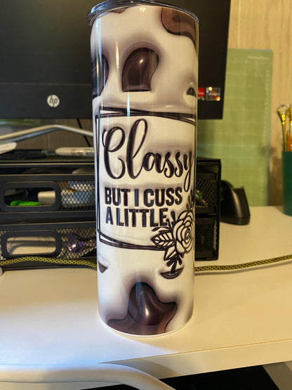 3D Puff 20oz Skinny Tumbler
