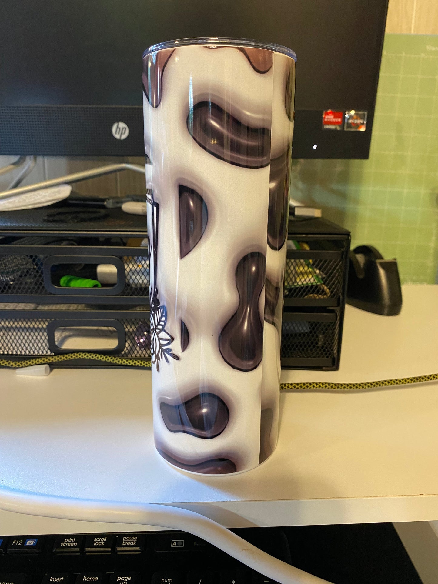 3D Puff 20oz Skinny Tumbler
