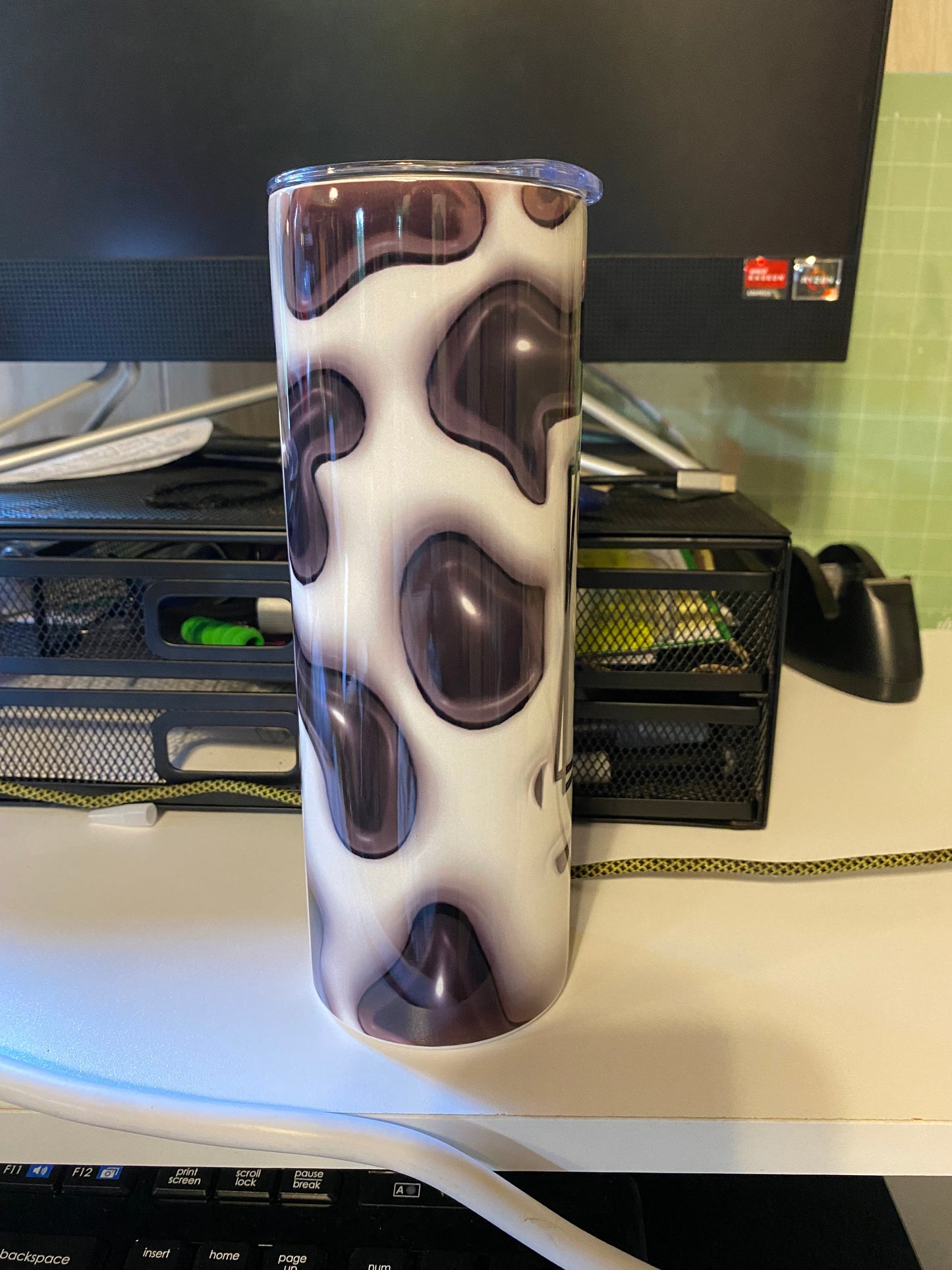 3D Puff 20oz Skinny Tumbler