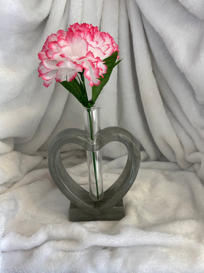 Heart Shape Single Flower Vases