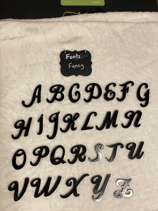 Fancy Style Letters Custom Resin Keychains