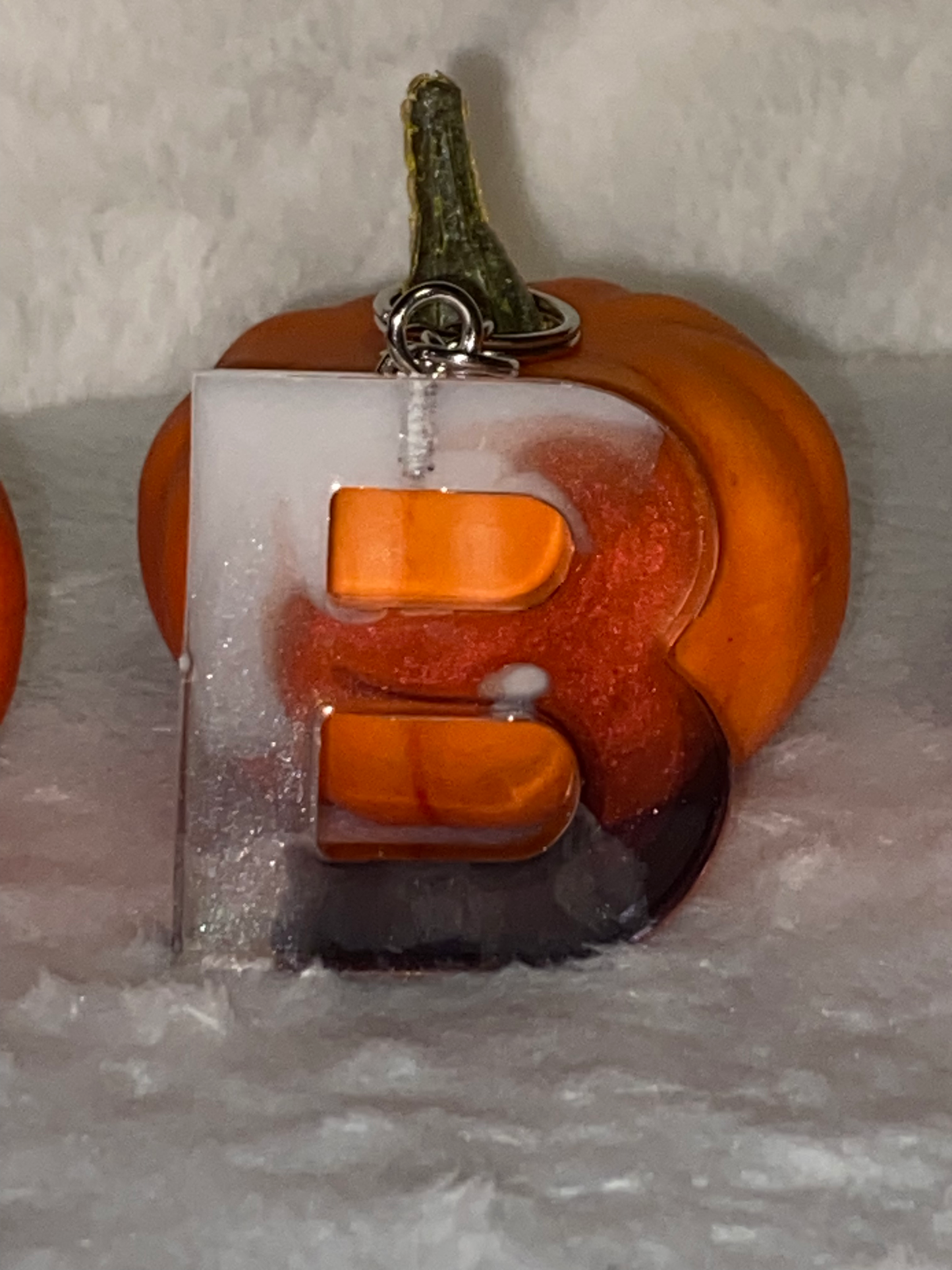Multicolored Basic Font Letter Keychains