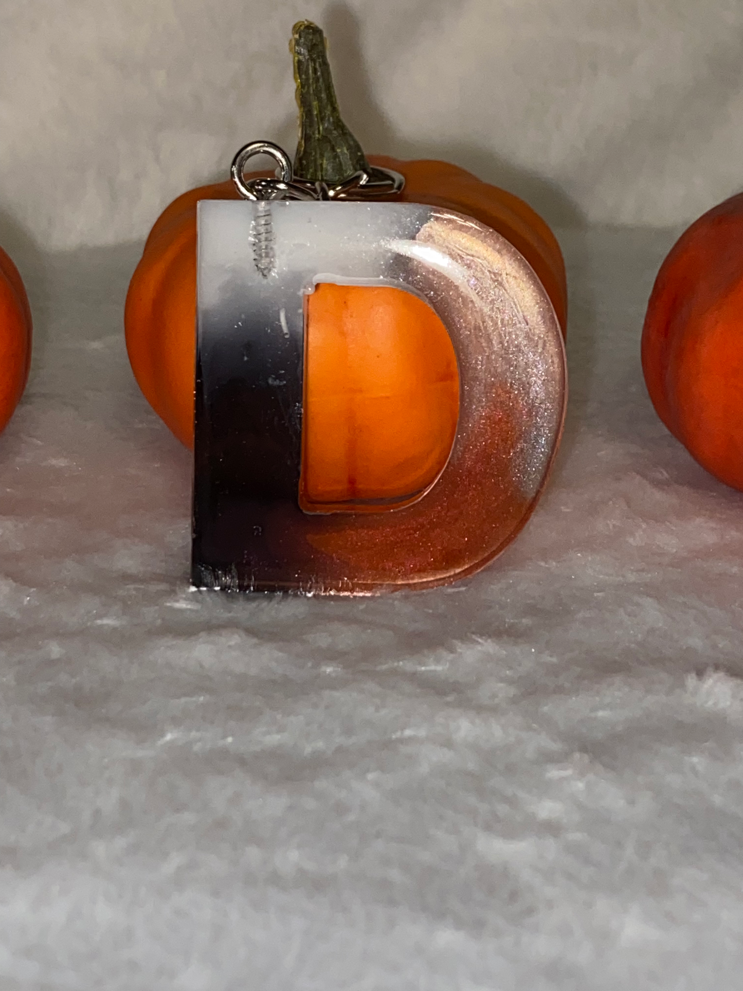 Multicolored Basic Font Letter Keychains