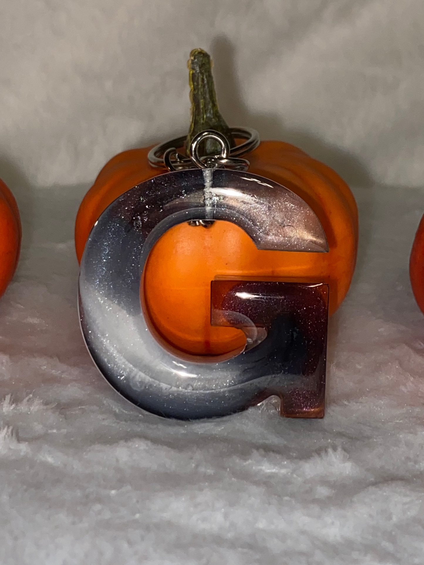 Multicolored Basic Font Letter Keychains