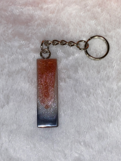Multicolored Basic Font Letter Keychains