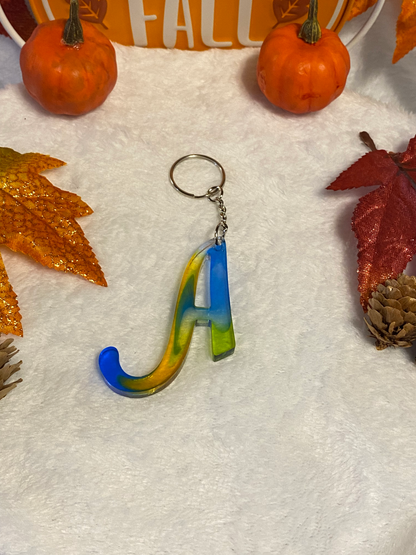 Multicolored Fancy Style Letter Keychains