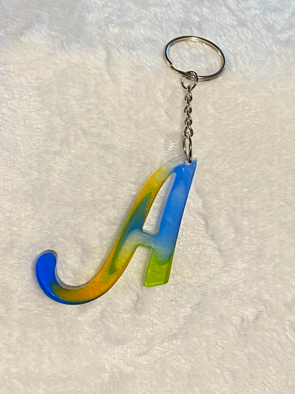 Multicolored Fancy Style Letter Keychains