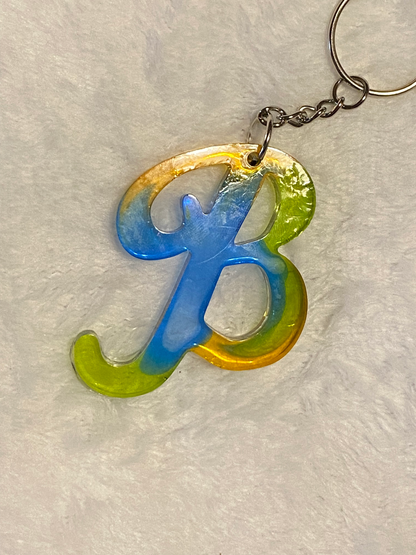 Multicolored Fancy Style Letter Keychains
