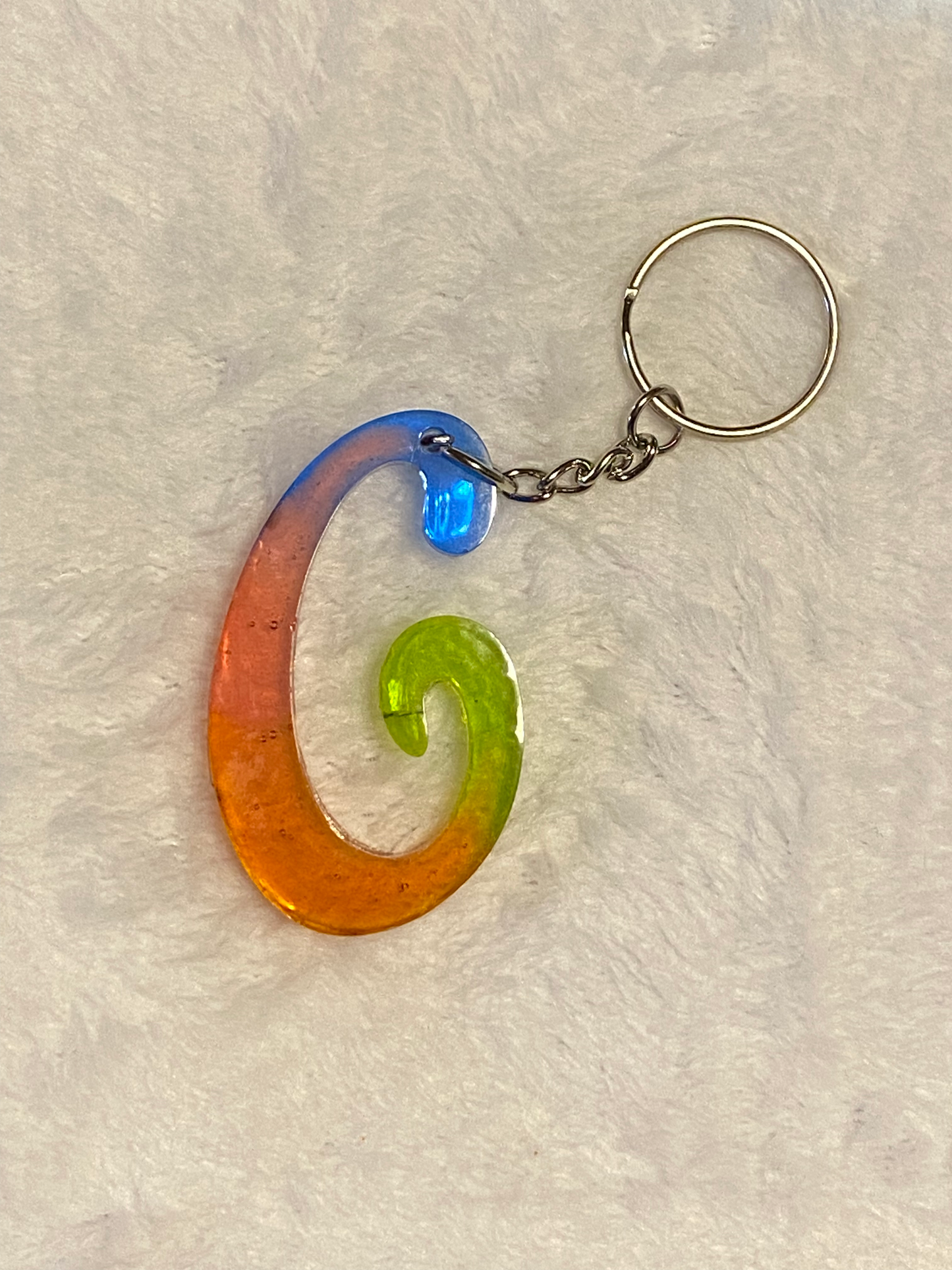 Multicolored Fancy Style Letter Keychains