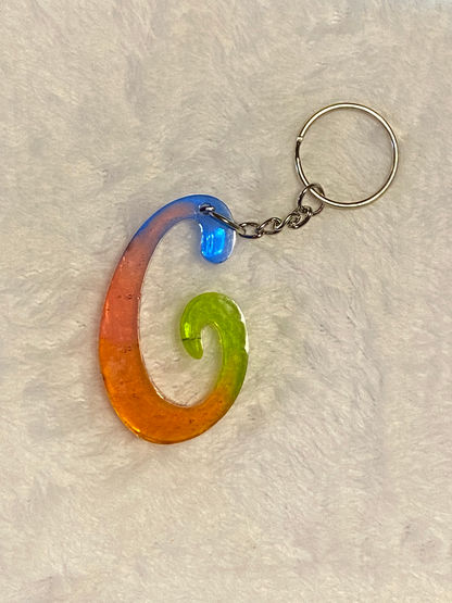 Multicolored Fancy Style Letter Keychains