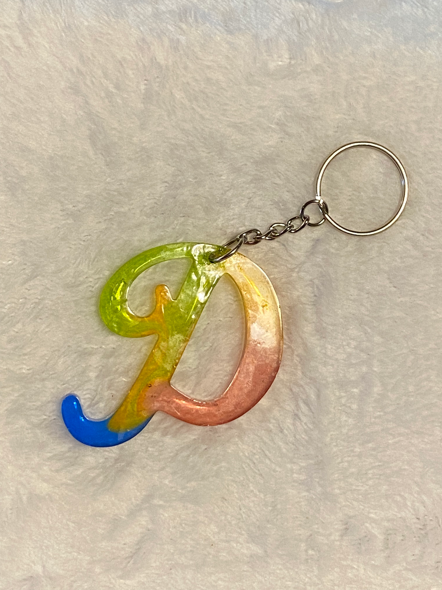 Multicolored Fancy Style Letter Keychains