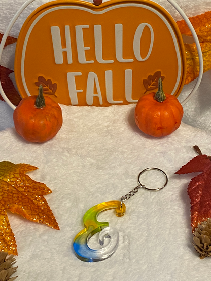 Multicolored Fancy Style Letter Keychains