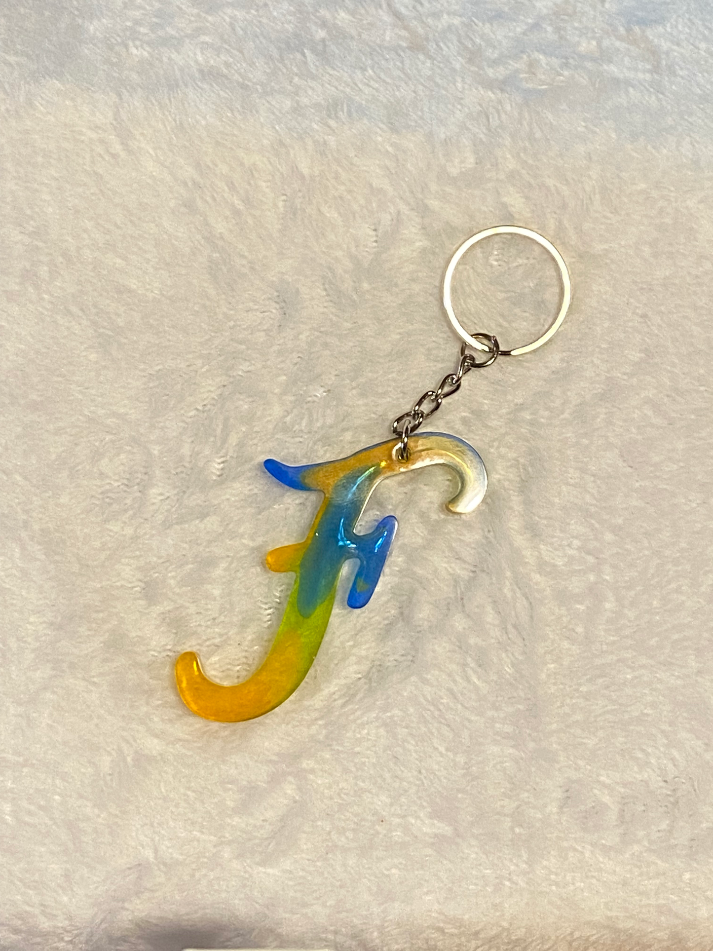 Multicolored Fancy Style Letter Keychains