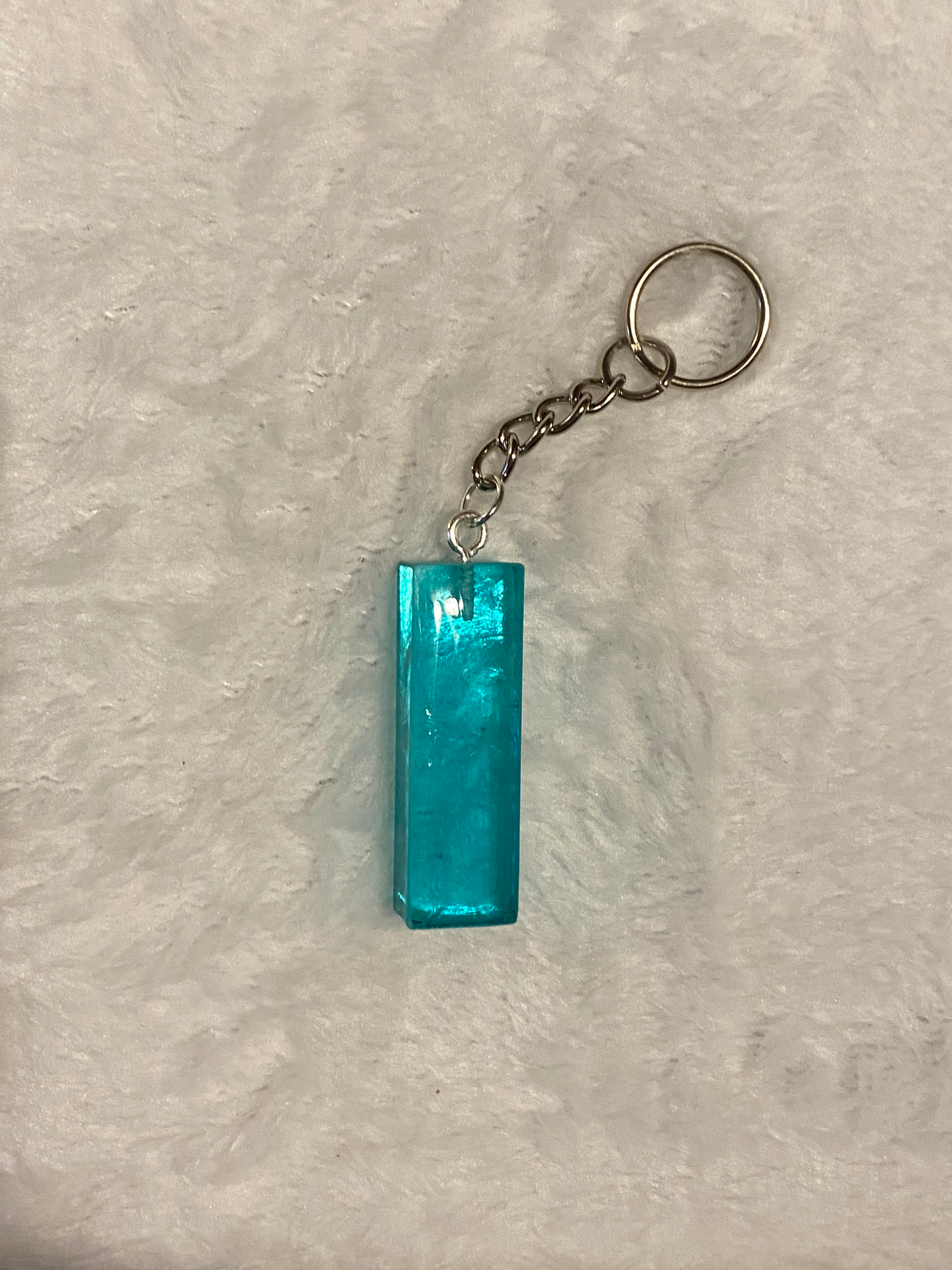 Turquoise Basic Font Letter Keychains