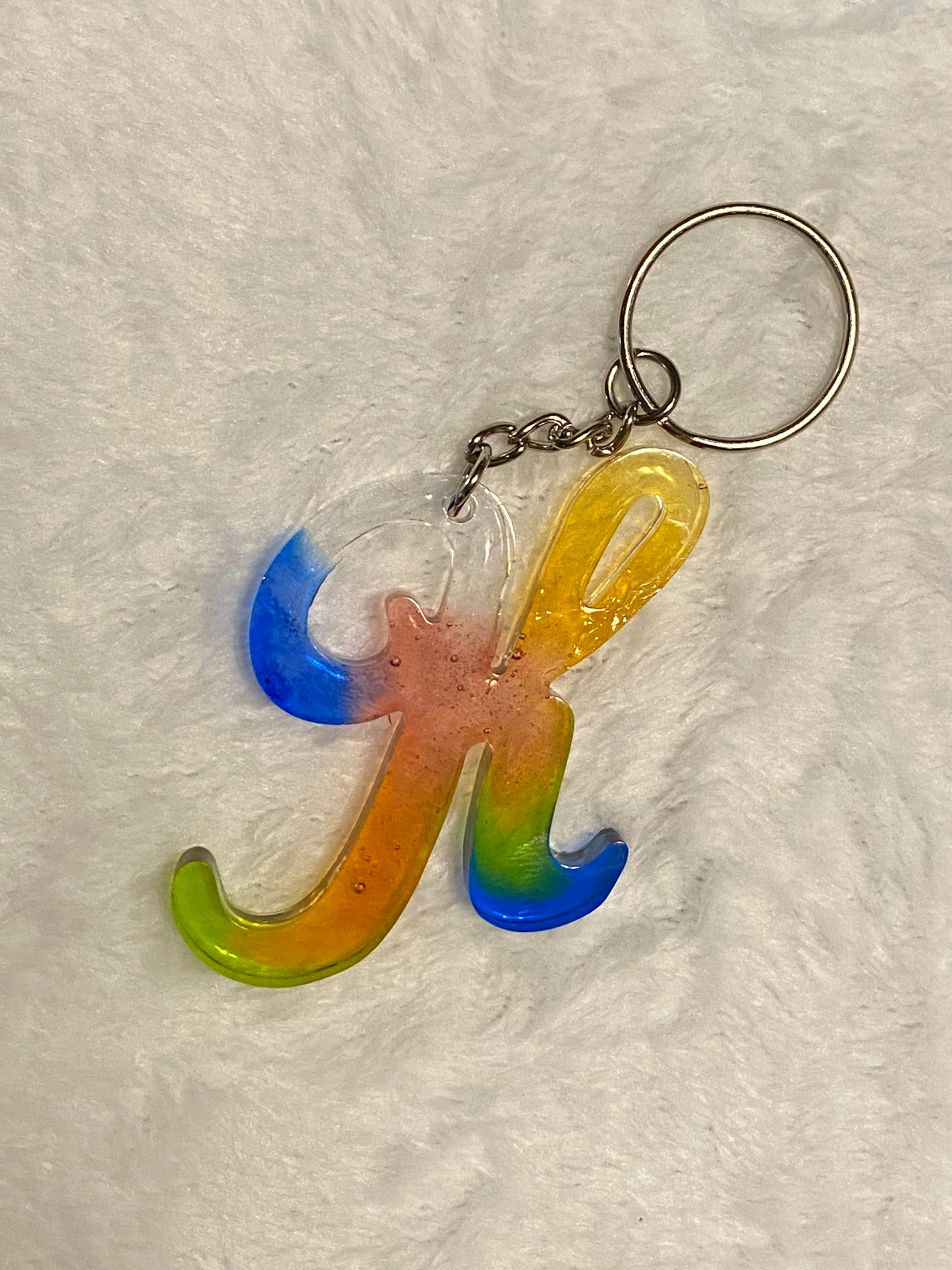 Multicolored Fancy Style Letter Keychains