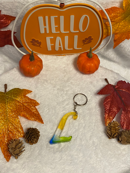 Multicolored Fancy Style Letter Keychains