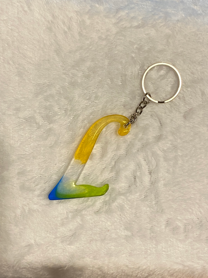 Multicolored Fancy Style Letter Keychains