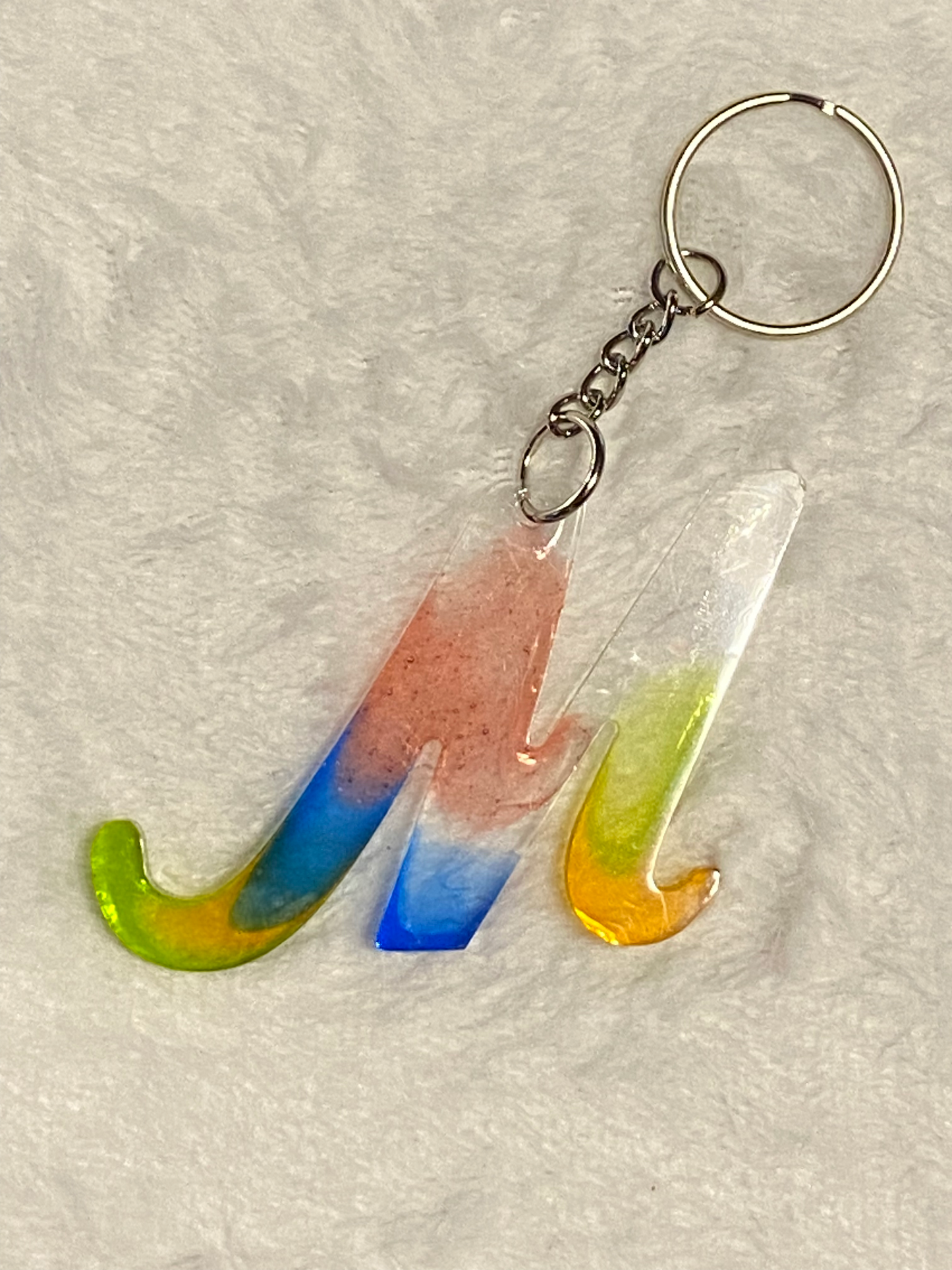 Multicolored Fancy Style Letter Keychains