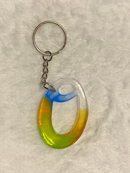 Multicolored Fancy Style Letter Keychains