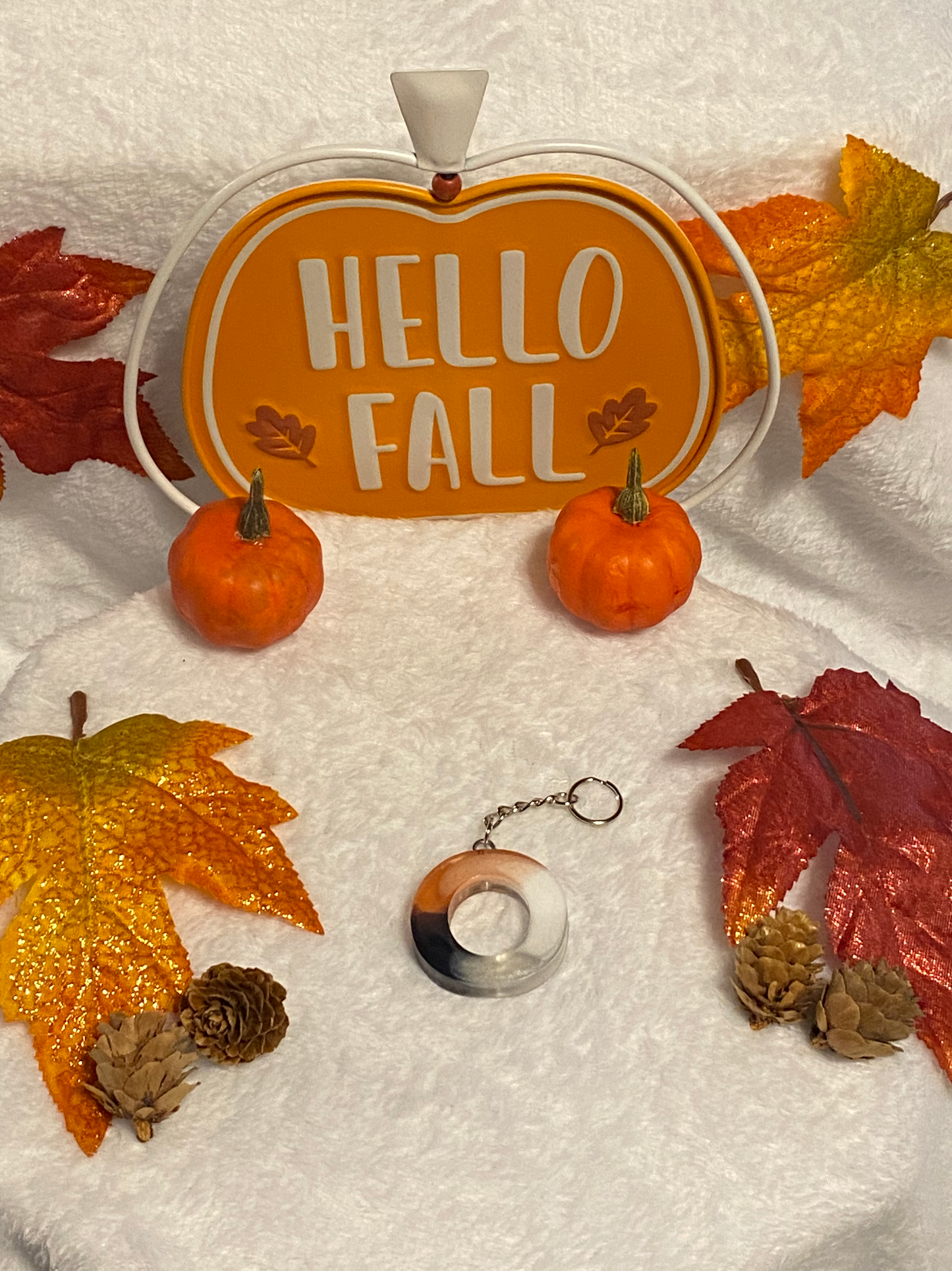 Multicolored Basic Font Letter Keychains