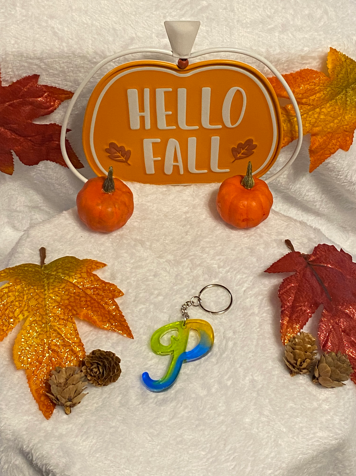 Multicolored Fancy Style Letter Keychains
