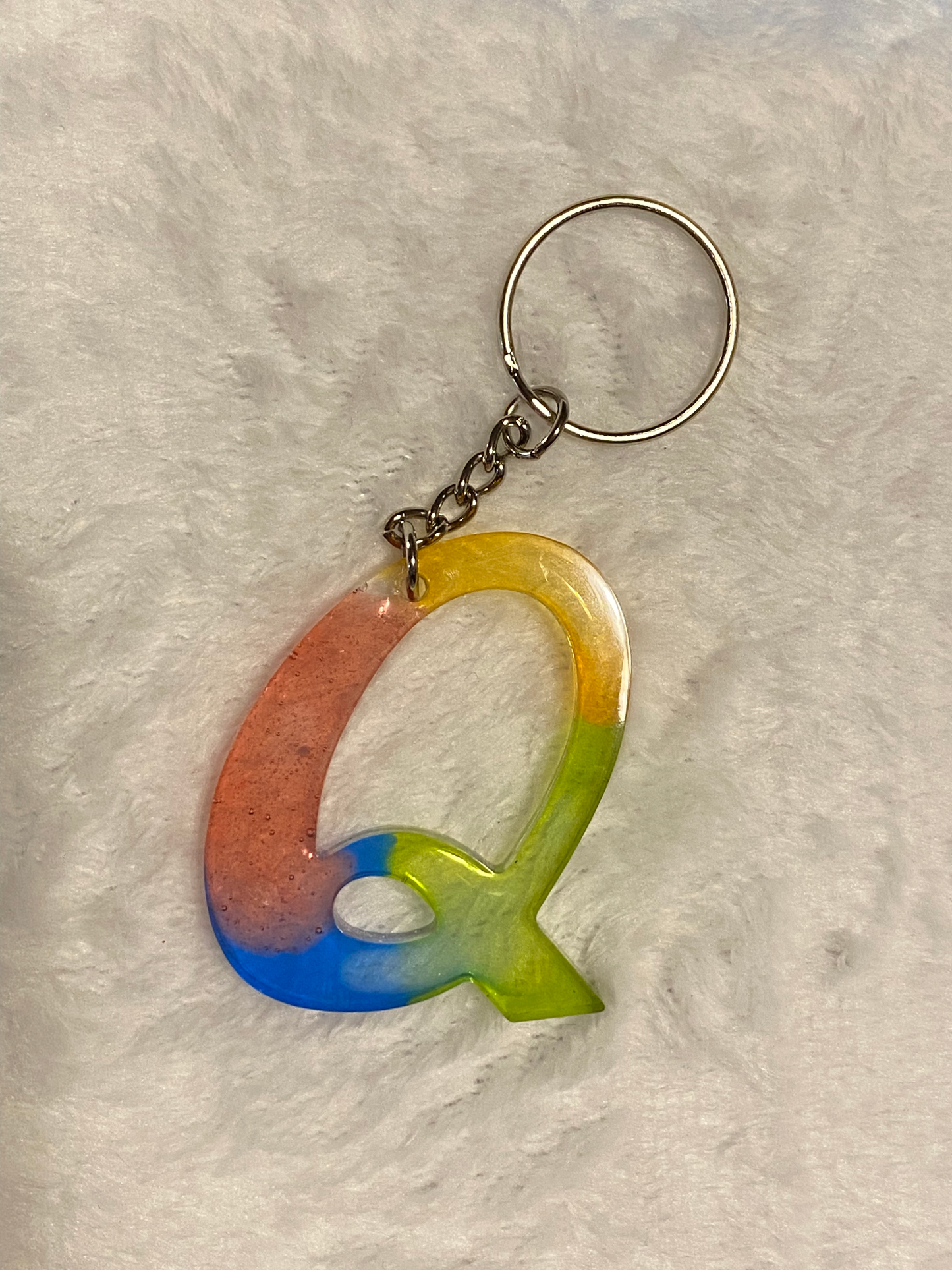 Multicolored Fancy Style Letter Keychains