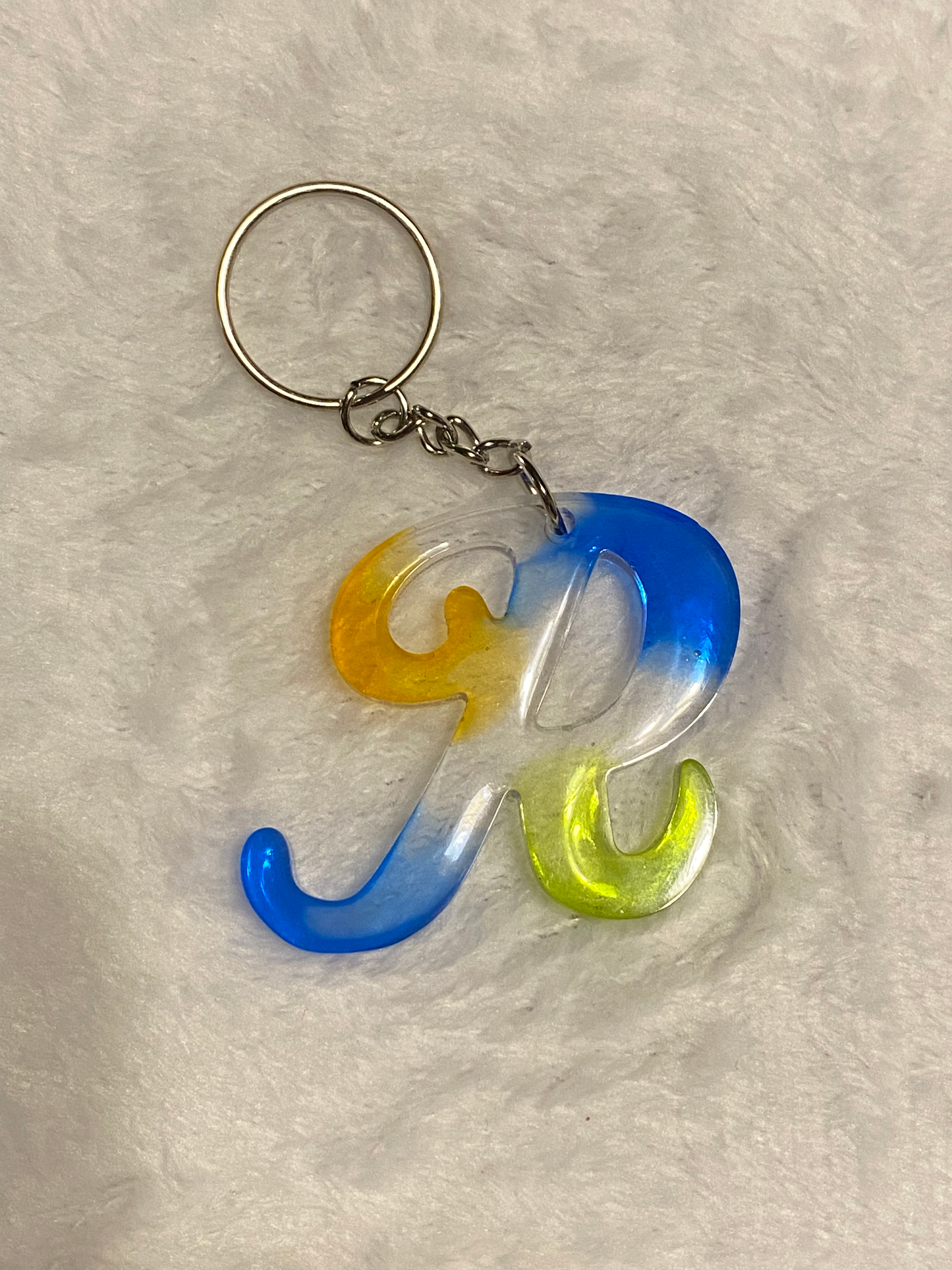 Multicolored Fancy Style Letter Keychains