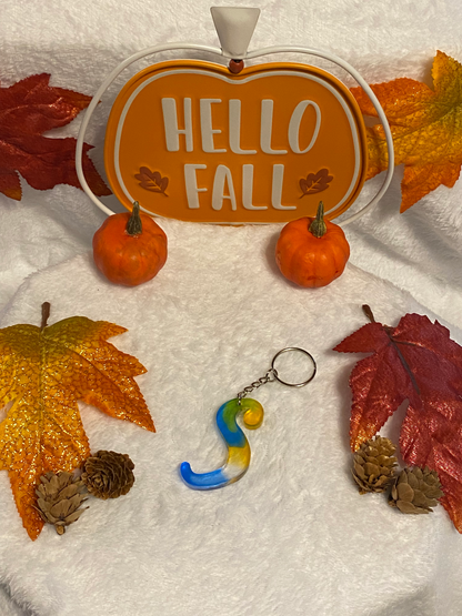 Multicolored Fancy Style Letter Keychains