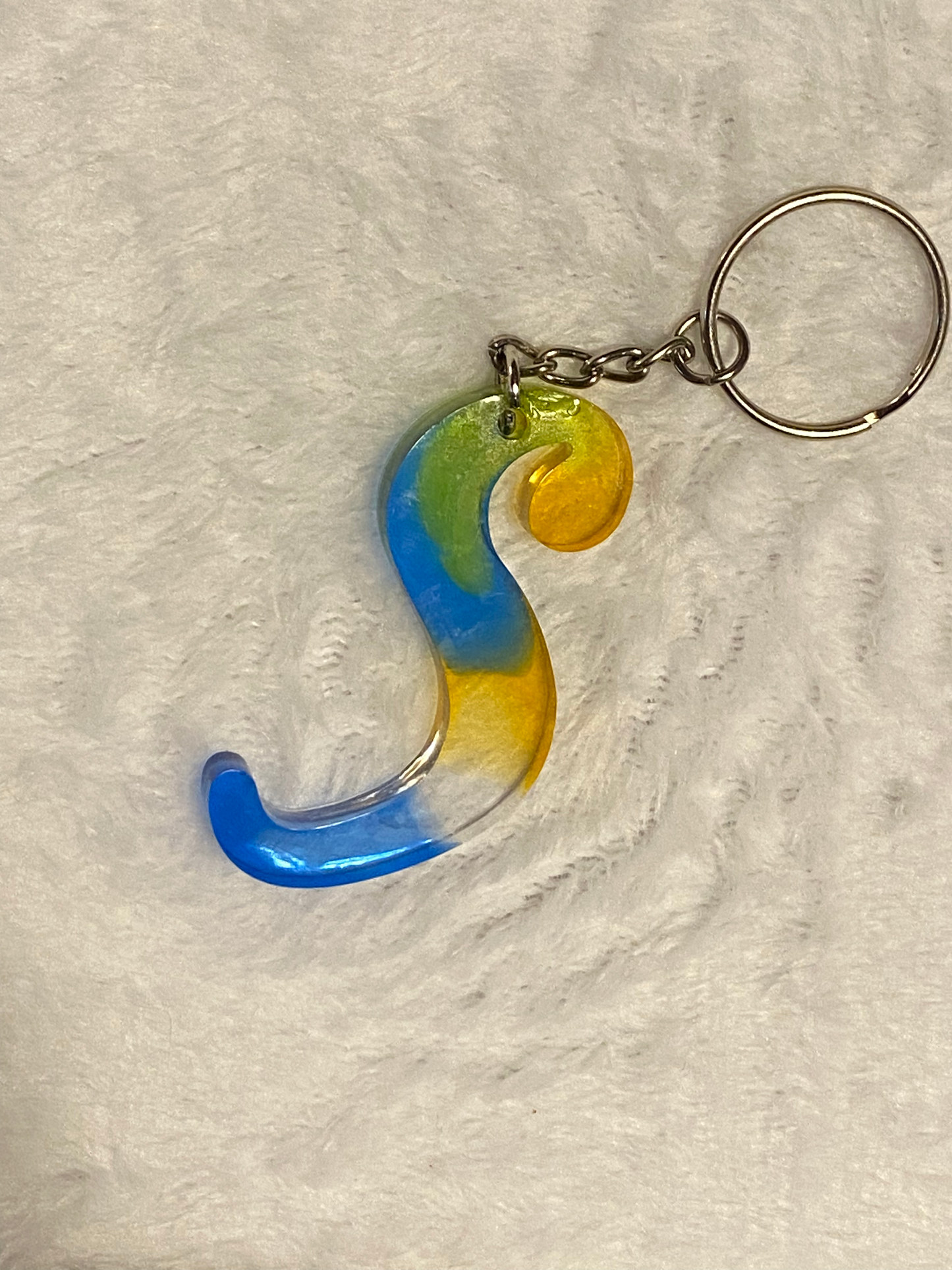 Multicolored Fancy Style Letter Keychains