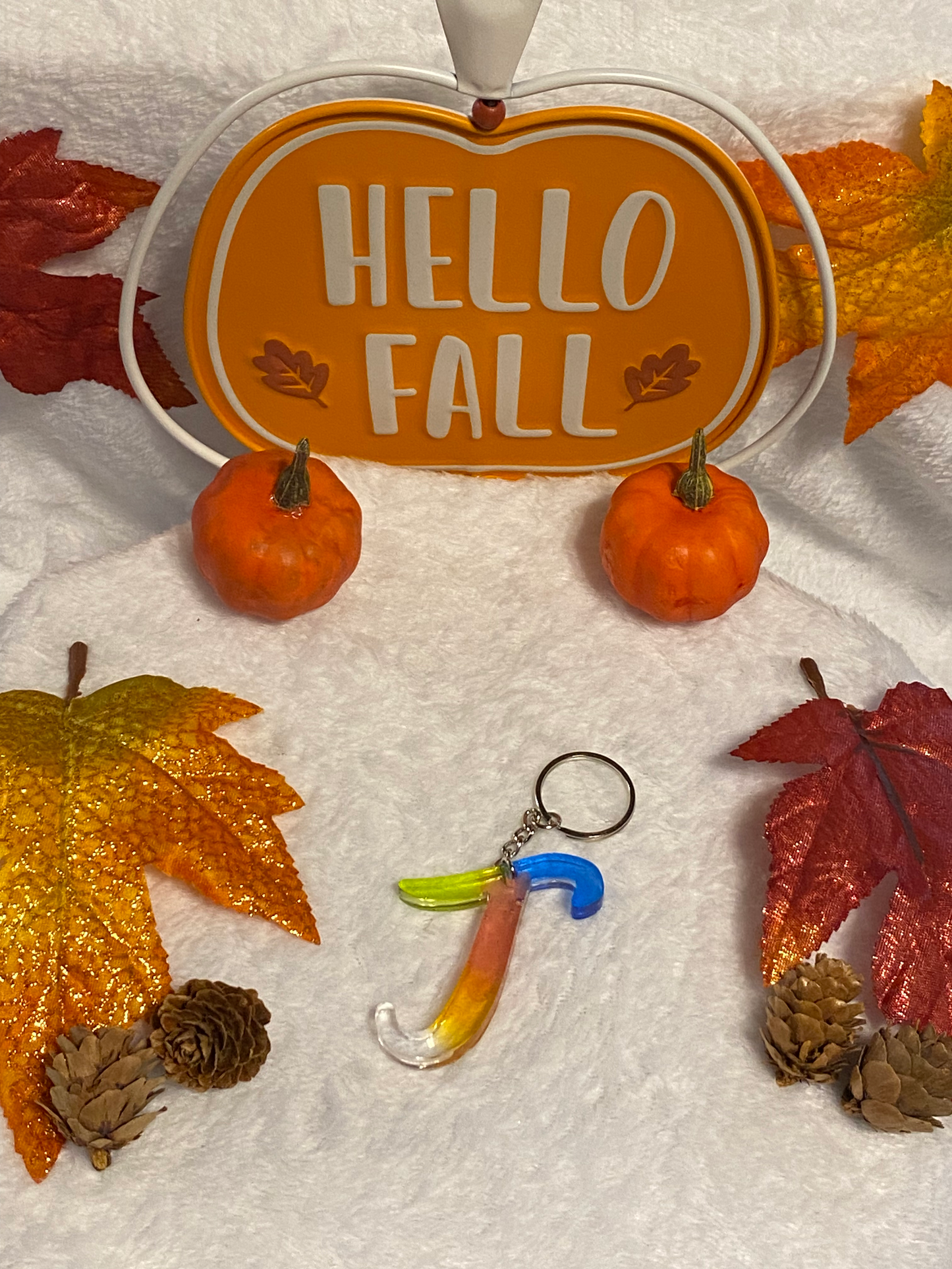Multicolored Fancy Style Letter Keychains