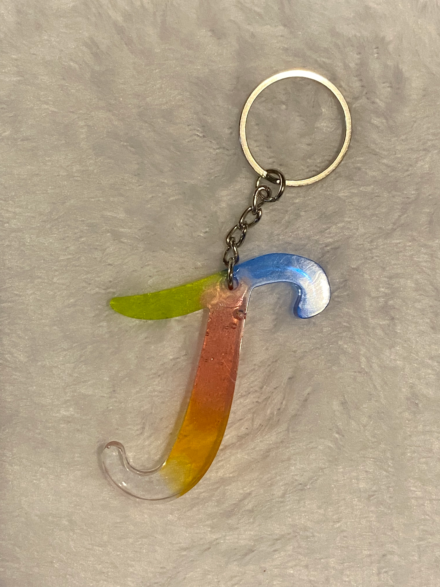 Multicolored Fancy Style Letter Keychains