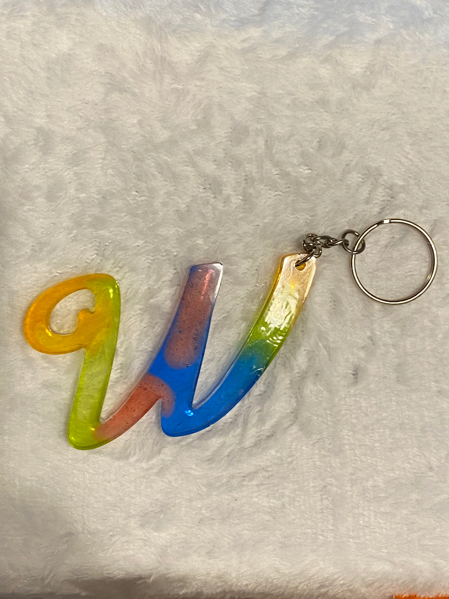 Multicolored Fancy Style Letter Keychains