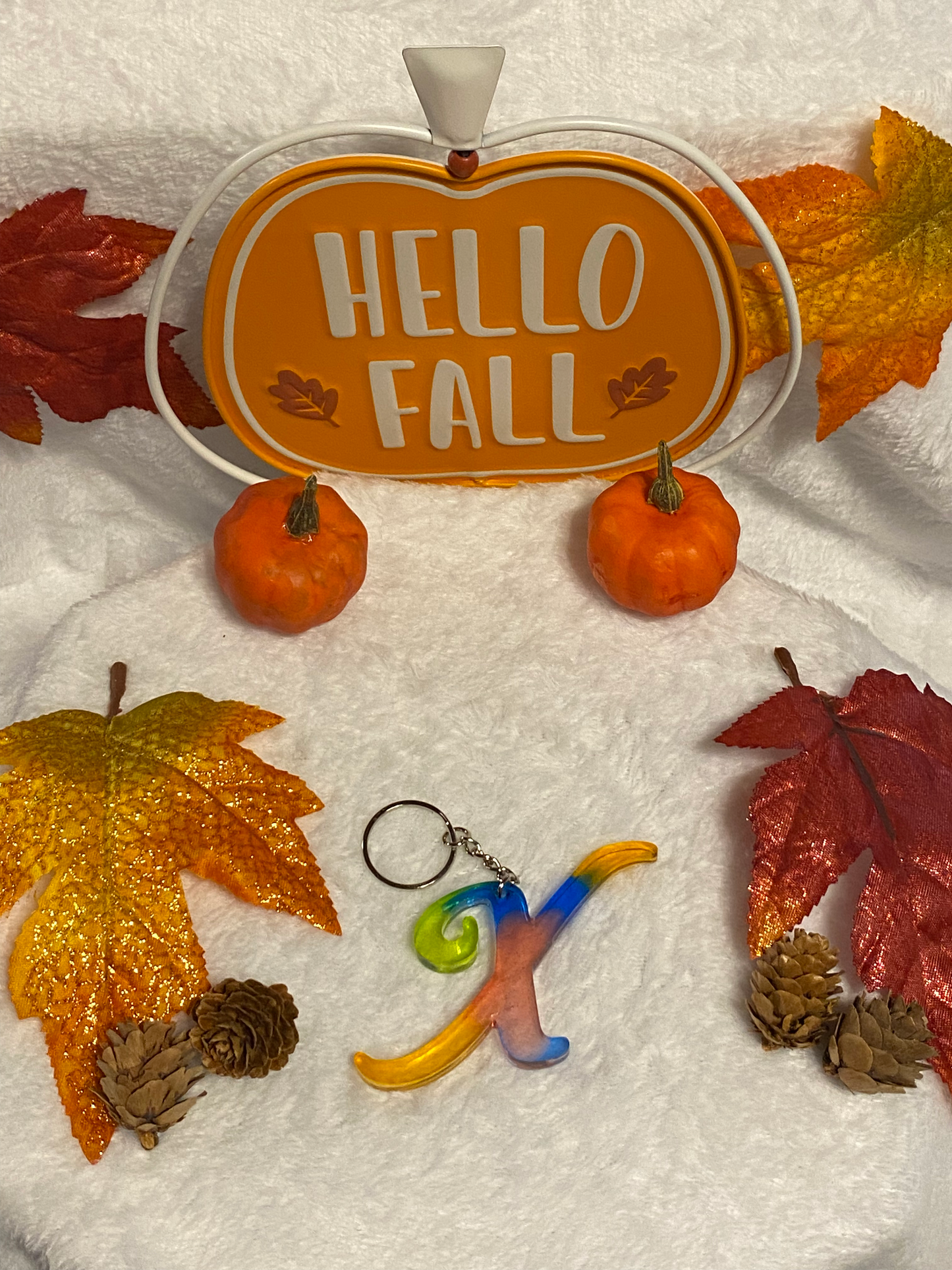 Multicolored Fancy Style Letter Keychains