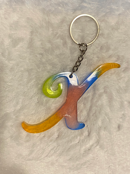 Multicolored Fancy Style Letter Keychains