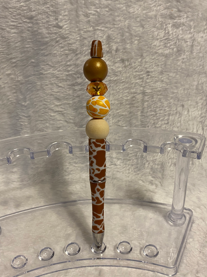 Animal Print Beaded Pens