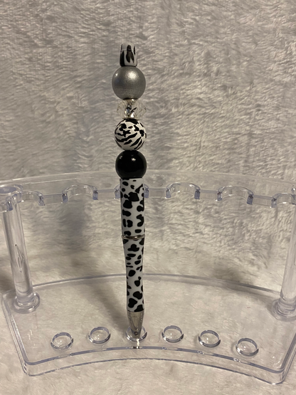 Animal Print Beaded Pens
