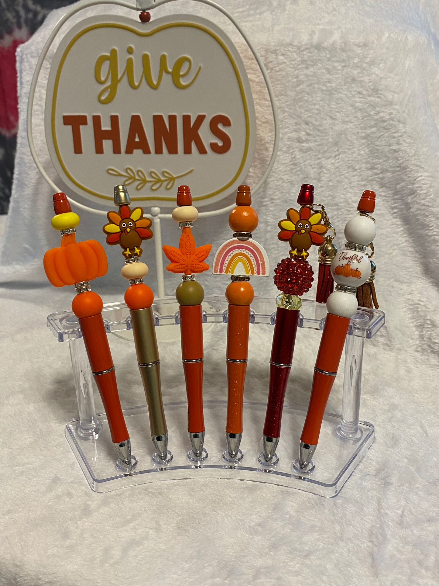 Fall & Thanksgiving Beaded Pens