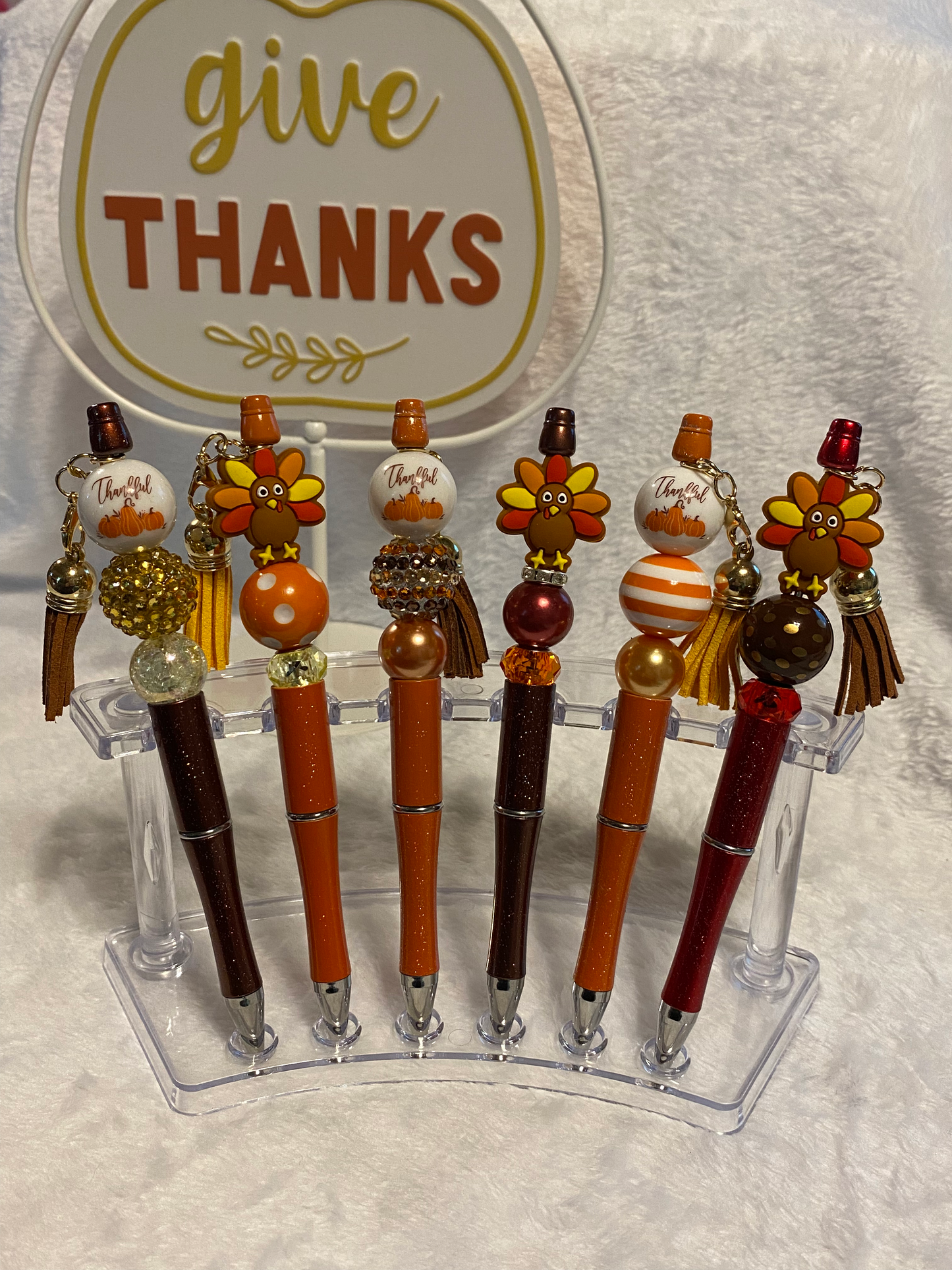 Fall & Thanksgiving Beaded Pens