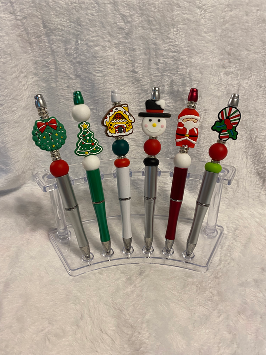 Christmas Beaded Pens