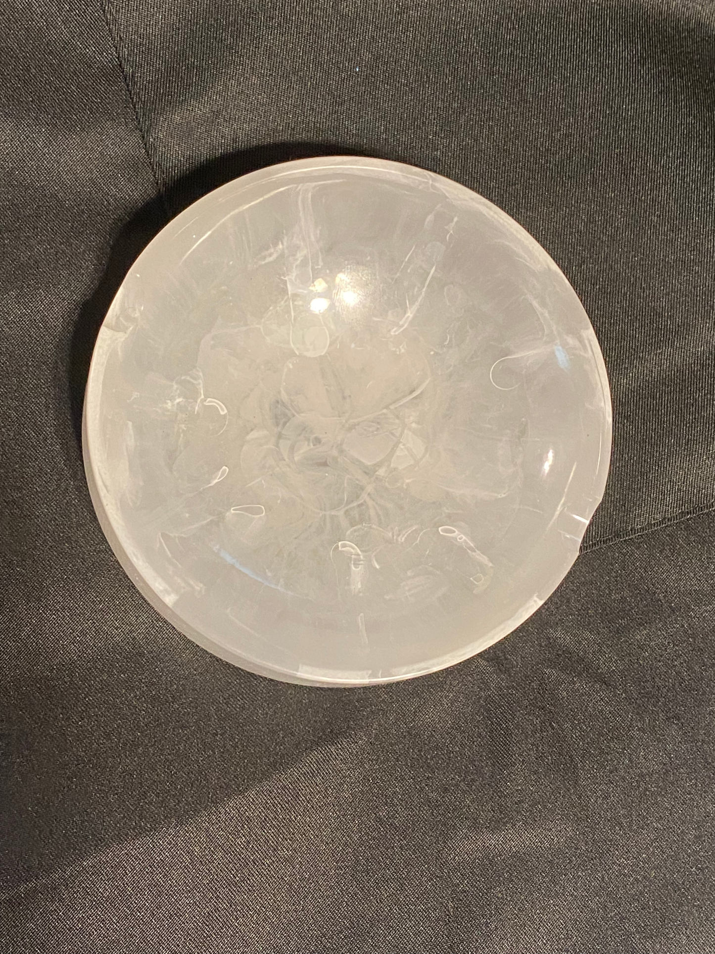 White Resin Round Ashtray