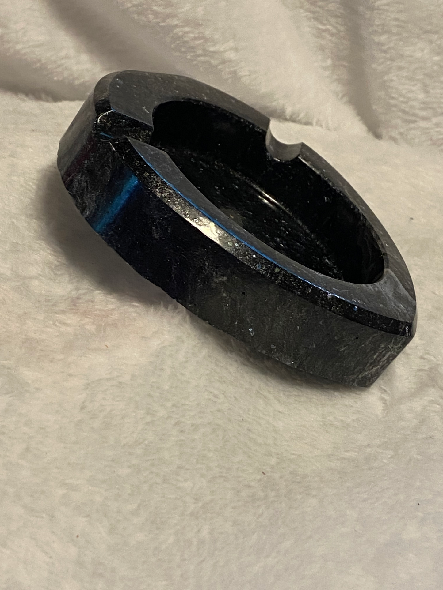 Black & Silver with Glitter Ashtray