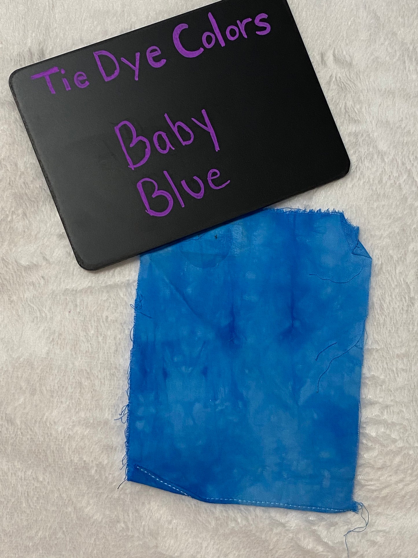 Tie Dye Color Options