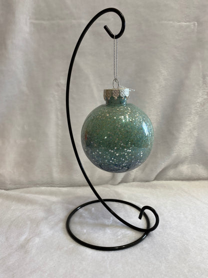 Mint Green & Chunky Glitter Christmas Ornament