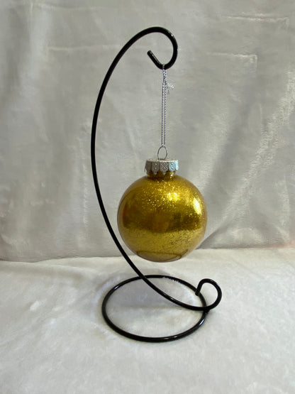 Gold Glitter Christmas Ornament