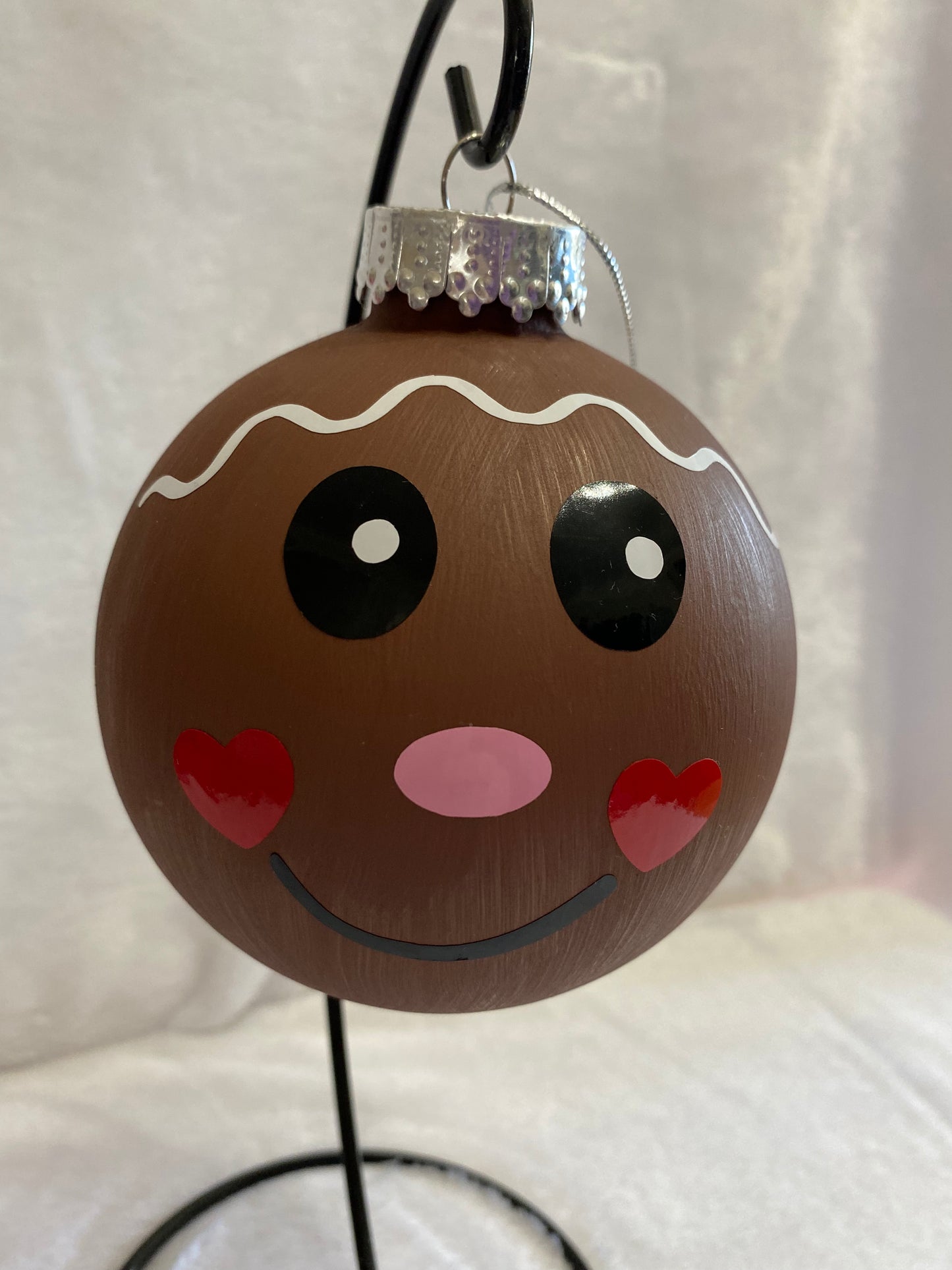 Gingerbread Face Ornaments Set of 2