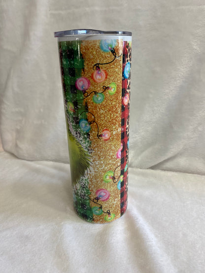 Grinch 20oz Skinny Tumbler