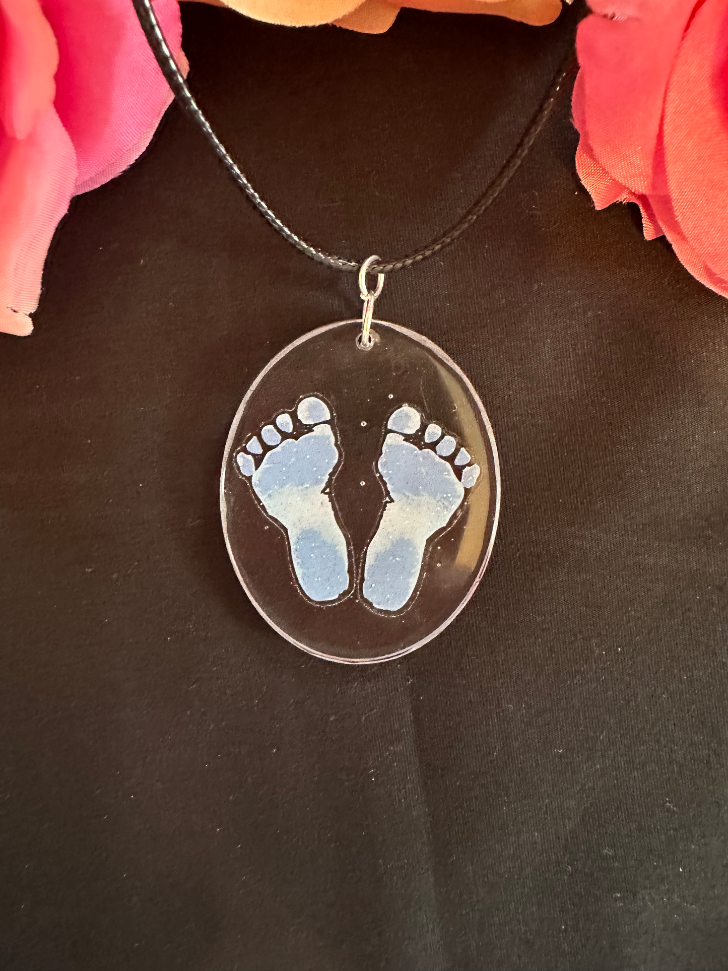 Clear Baby Boy Pendant