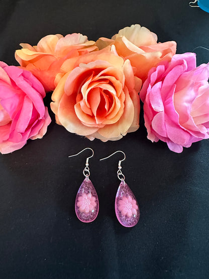 Petal Pink Mini Teardrop Earrings