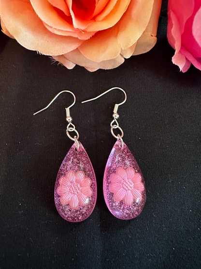 Petal Pink Mini Teardrop Earrings